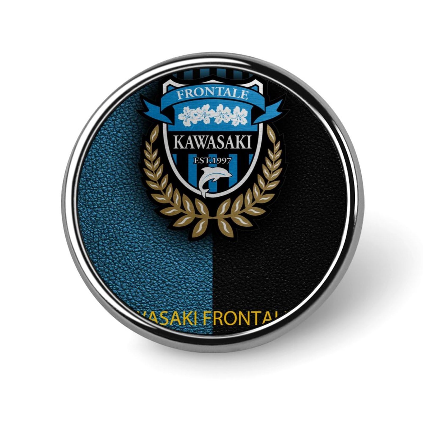 Amazon.co.jp: 川崎フロンターレ 丸バッジ ブローチ ピンブローチ